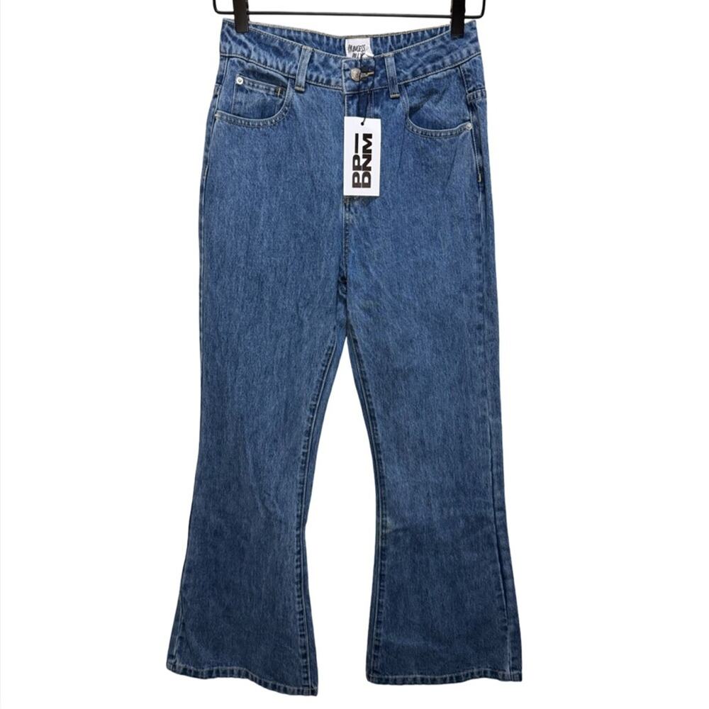 Princess Polly Cabarita Lounge Denim Jeans Dark Wash 4 NWT